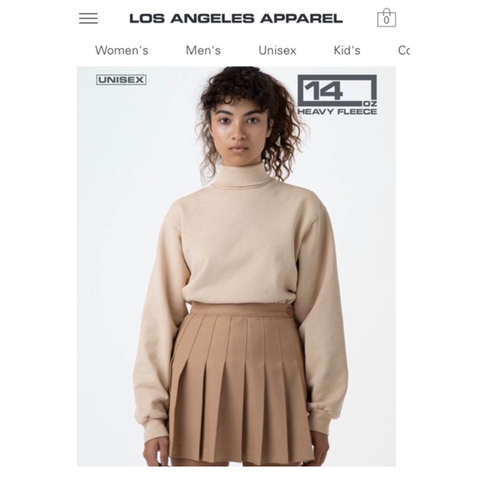 Los Angeles Apparel — Heavy Turtleneck Sweatshirt